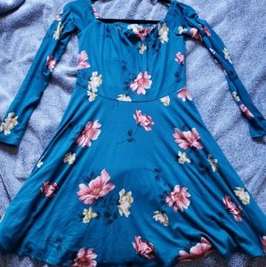Floral Teal Dress